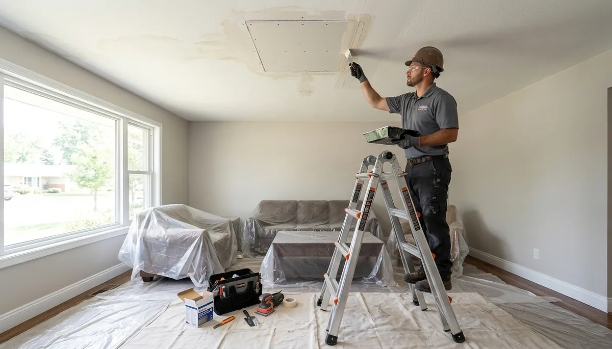 Ceiling Water Damage Repair Image 1