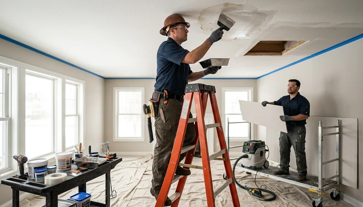 Ceiling Water Damage Repair Image 2