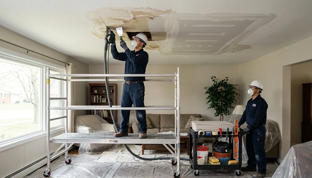 Ceiling Water Damage Repair Image 3
