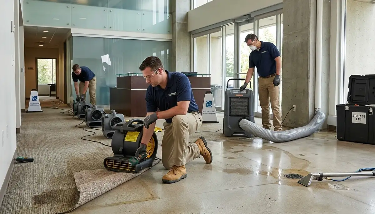 Commercial water damage restoration services in Winston-Salem, NC