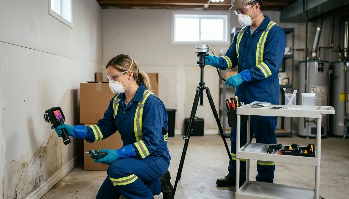 Mold inspection service for a home in Winston-Salem, NC after water damage
