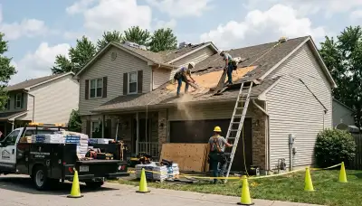 Storm damage restoration for homes in Winston-Salem, NC after wind, rain, and flooding