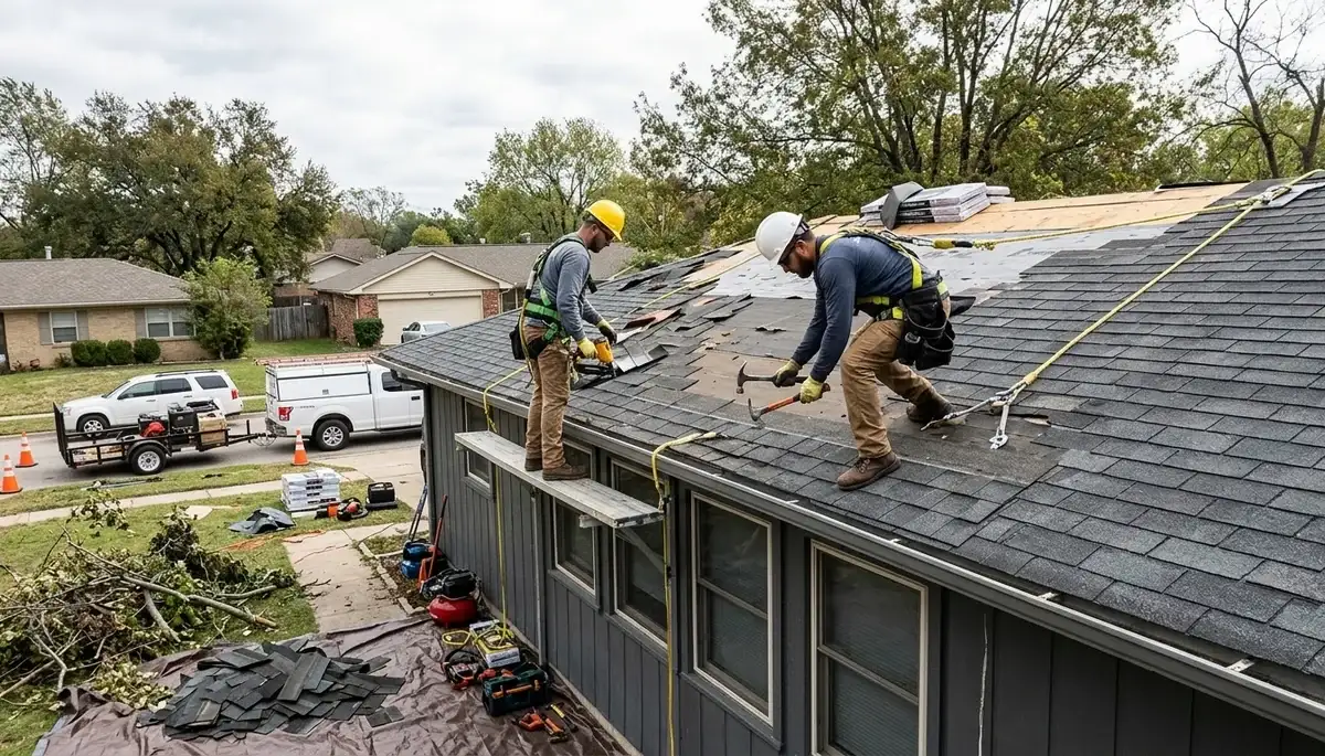 Storm damage restoration services for homes in Winston-Salem, NC
