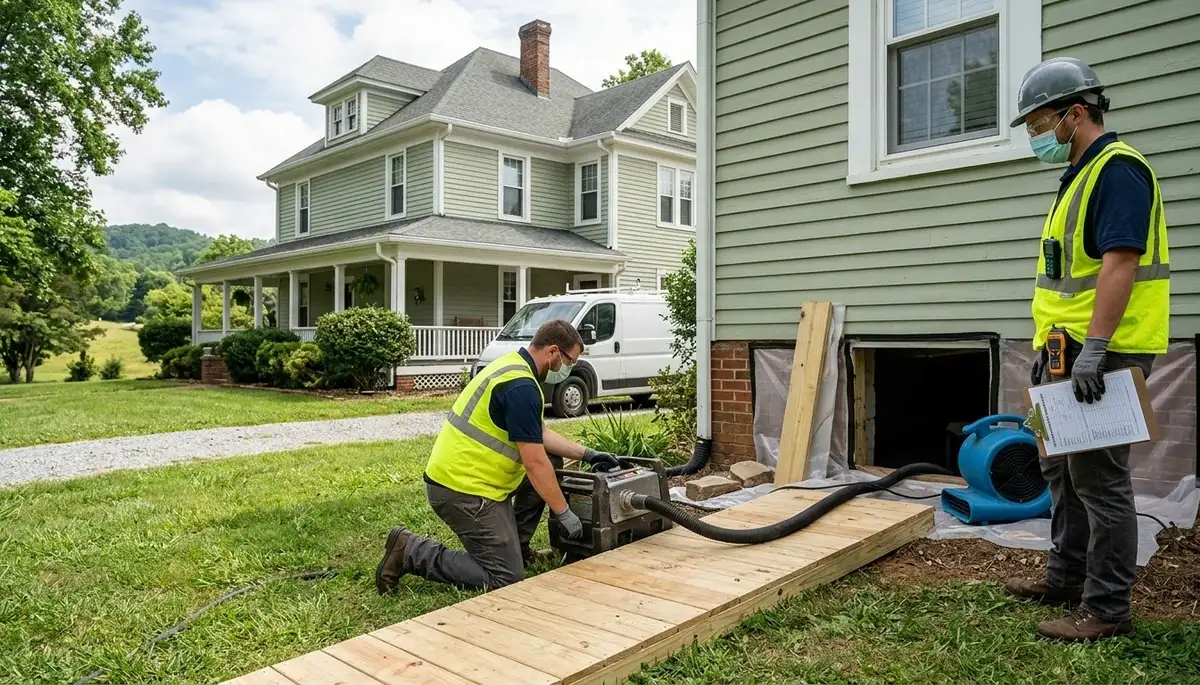 Water damage restoration services in Winston-Salem, NC