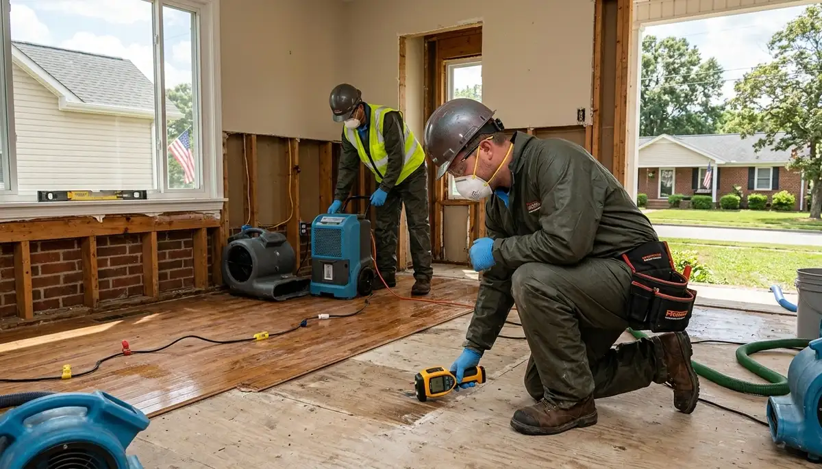 Water damage restoration services in Winston-Salem, NC by local professionals