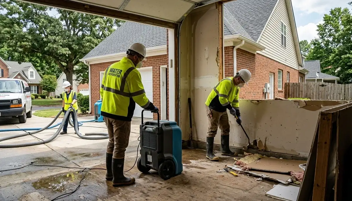 Water damage restoration services in Winston-Salem, NC