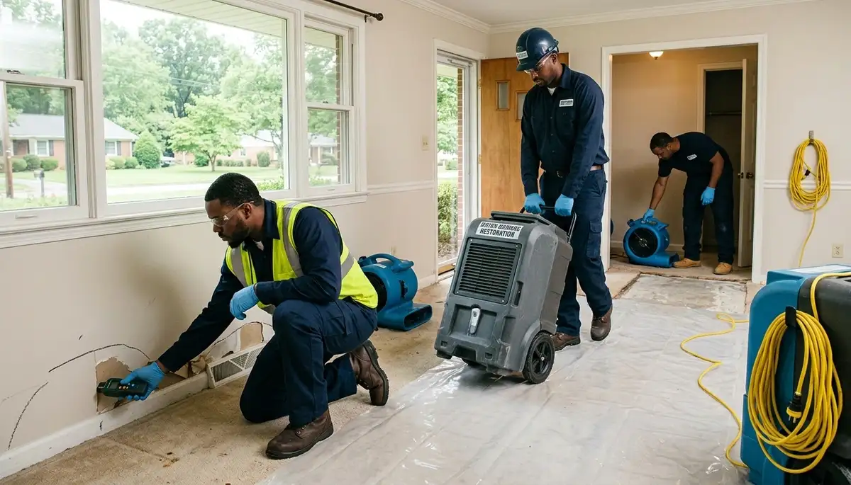 Water damage restoration services in Winston-Salem, NC
