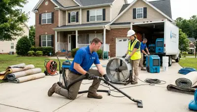 Water damage restoration services in Winston-Salem, NC